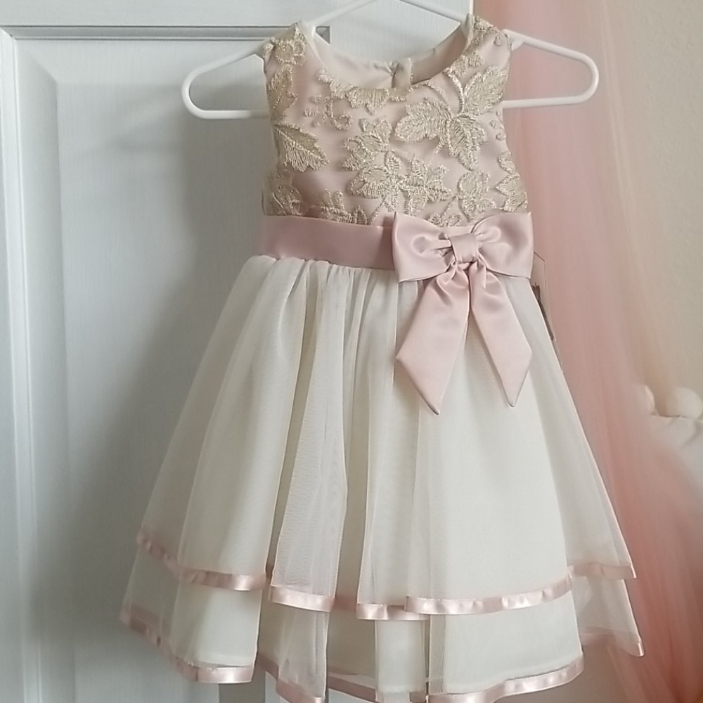 Rare Edition's Lace Two Tier Fit & Flare Dress